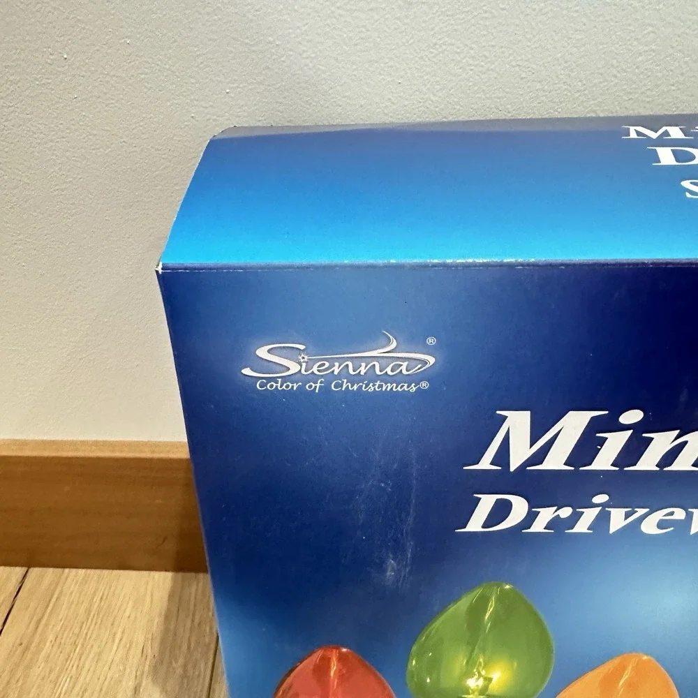 New Set 4 Lighted‎ Multi Color Might Light C7 Shape Xmas Pathway Lights